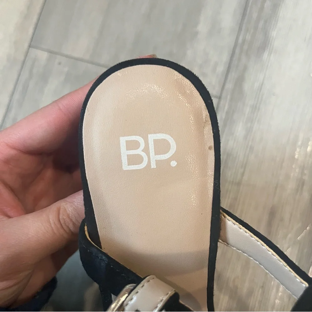 BP Black Strappy Heels - Picture 5 of 6